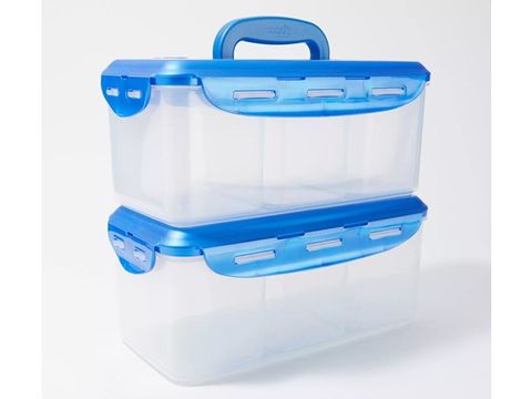 Locknlock Rectangles W/Handle & Dividers with Locknlock Sets Fridge Tidy