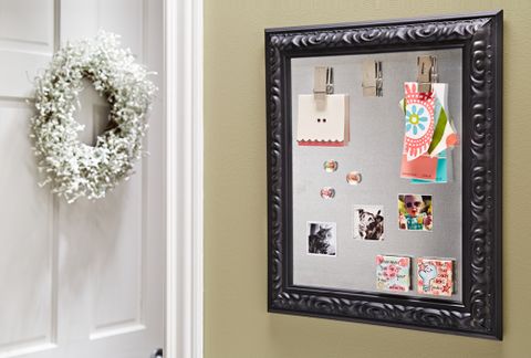 Make A Picture Frame Magnet Board | My Home My Style inside Diy Magnetic Frame Artwork