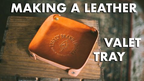 Making A Leather Valet Tray - Youtube regarding Diy Leather Valet Tray