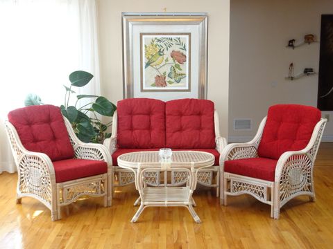 Malibu Set Of 2 Natural Rattan Wicker Lounge Chairs, Loveseat W ... in Maximizing Comfort and Aesthetics with Malibu Set of 2 Rattan Wicker Chairs and Coffee Table