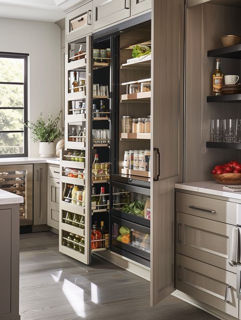 Maximizing Your Kitchen Space: 124 Ingenious Pantry Cabinet Designs For ... intended for Struggling With Pantry Cabinets Extra Storage? This Is What's Really Going Wrong