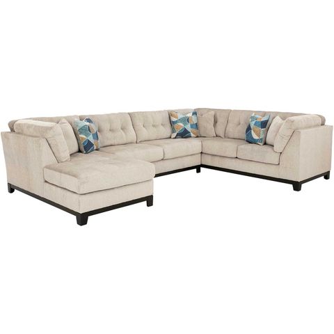 Maxon Place Stone 3 Piece Sectional With Laf Chais | C-330Lc-3Pc | Afw.com with Understanding the Albany 3pc Laf Sectional-Alcott Fawn Design Philosophy