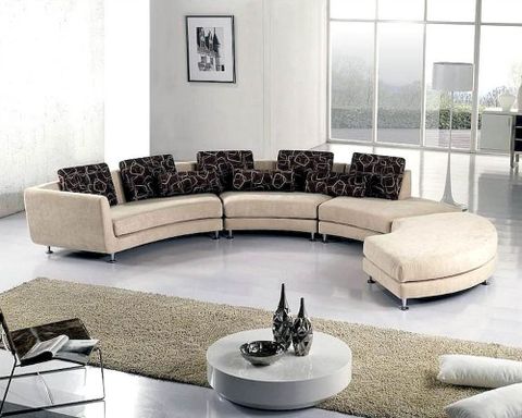 Modern Beige Fabric Sectional Sofa Set 44La94F with regard to Maximizing Comfort and Style with 120 inch Modern Beige Fabric Sofa Sets