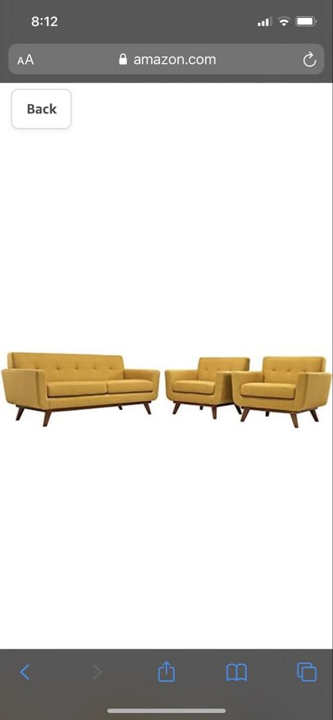 Modway Engage Mid-Century Modern Upholstered Fabric Two Armchair And ... for Comfort and style meet in the Engage Armchair and Loveseat Set of 2 by Modway
