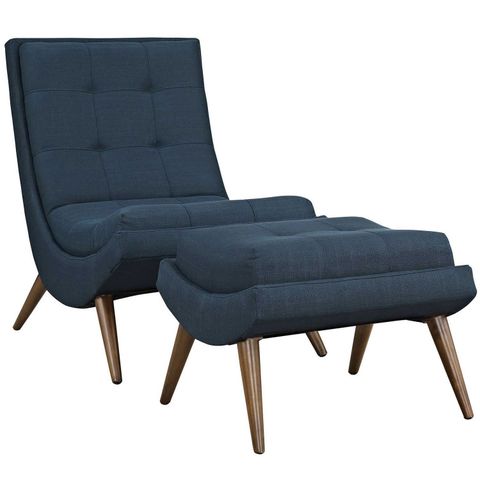 Modway Ramp Fabric Lounge Chair Set - Azure Mw-Eei-2143-Azu At ... throughout The Evolution of Lounge Chair Innovation in Home Furnishing