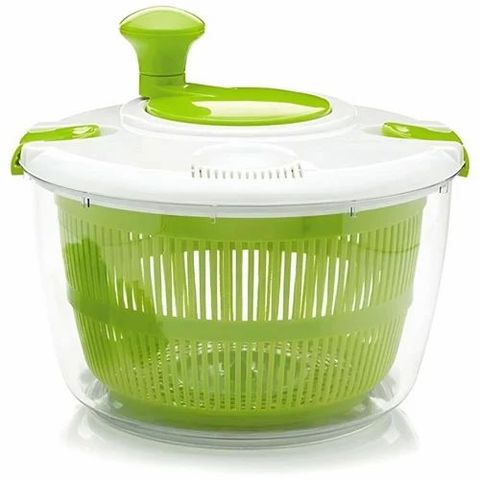 Multifunctional Salad Spinner 5L Spin Basket Drainer With Lid Lock ... in Struggling With Salad Spinner Bathroom Setup? Here's What's Really Going Wrong