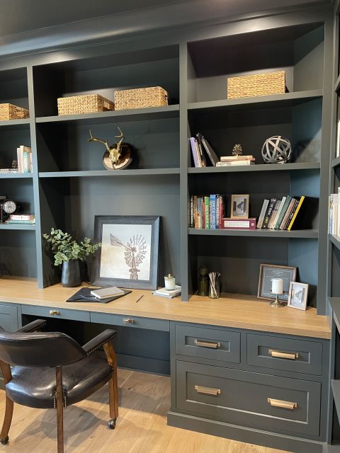 My Gorgeous Diy Office Built Ins Reveal – Artofit throughout Diy Built In Office Home