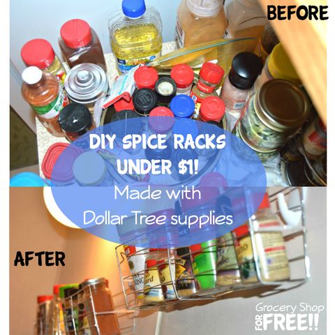 Need A Solution For Organizing Your Spices? Check Out This Diy Dollar ... with regard to Why Most Dollar Tree Spice Rack Advice Is Outdated (And What Works)