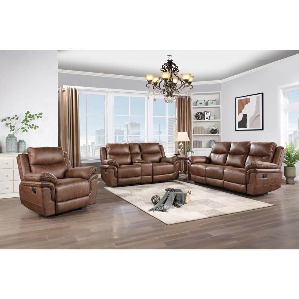 Everything You Need to Know About the Ryland 3-Piece Fabric Manual Living Room Set Brown