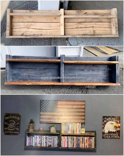 Pallet Bookshelf | Diy Pallet Projects within Diy Pallet Bookshelf Project