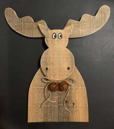 Primitive Rustic Wooden Moose - Etsy In 2024 | Moose Crafts, Rustic ... with Recycled Wood And Iron Moose