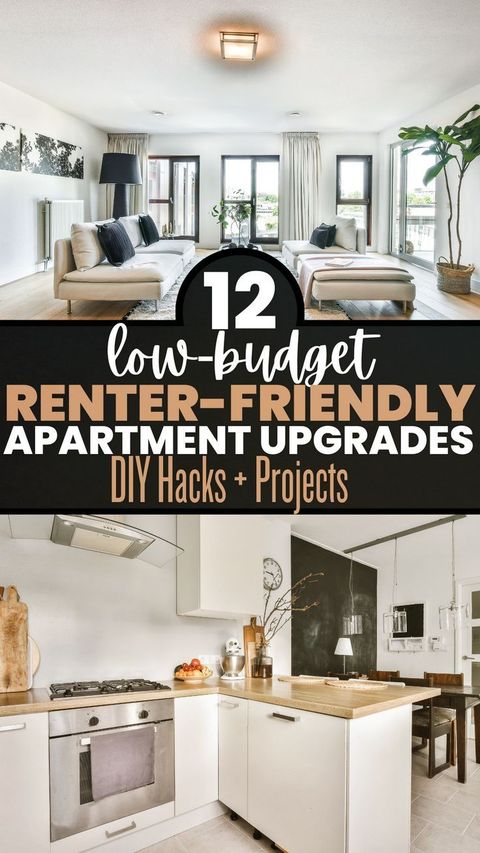 Renter Friendly Apartment Upgrades: 12 Simple Diy Projects + Hacks For ... with Renter Friendly Apartment House Tour