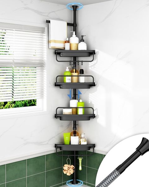 Rustproof Shower Caddy Corner For Bathroom,Bathtub Storage Organizer ... intended for Rustproof Shower Caddy Organizing