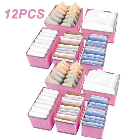 Sekkvy 12 Pack Drawer Organizer Dividers Foldable Underwear And Bras ... within Struggling With Walmart Divided Drawer Organizers? Here's What's Actually Wrong