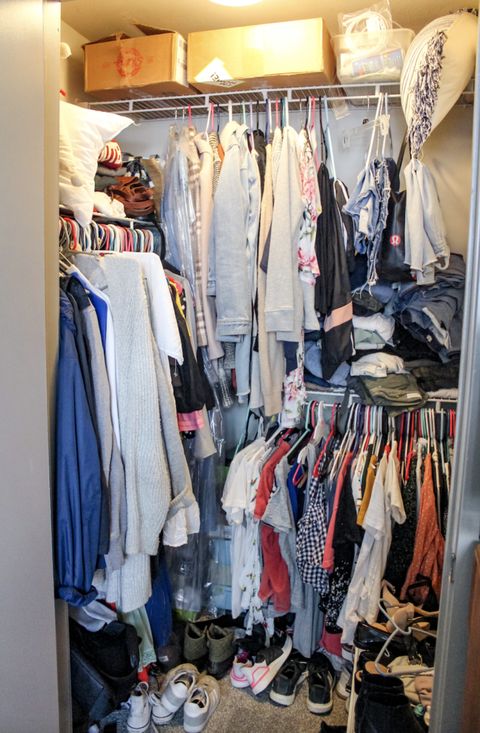 Small Apartment Hacks: 5 Steps To Organize Your Tiny Closet - Mozie regarding Organizing Tiny Closet Five Steps