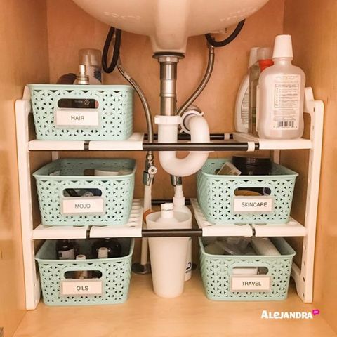 Steps To Organize The Bathroom Vanity | Small Bathroom Organization ... inside Bathroom Organizers Tiny Rentals