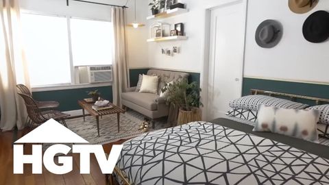 Stylish Studio Apartment Makeover | Hgtv - Youtube intended for Struggling With Studio Apartment Design? Here's What's Really Going Wrong