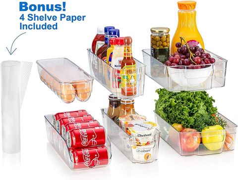 The 10 Best Sorbus Fridge Bins And Freezer Bins Refrigerator Organizer ... intended for Smart Bins That Save Time and Reduce Food Waste in Your Kitchen