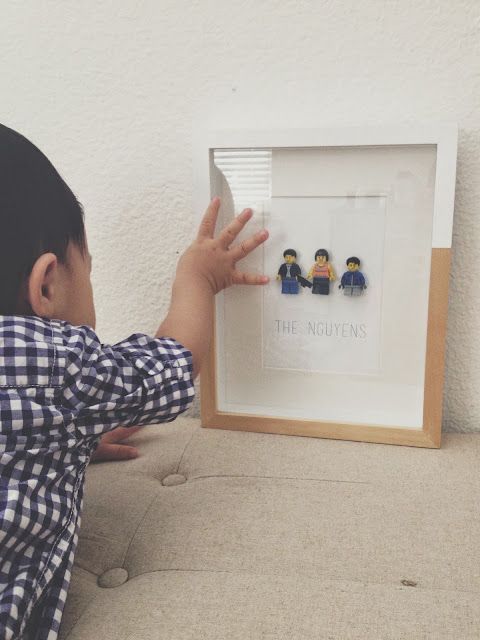 The Parker Project: Father's Day Recap + Lego Family Portrait Diy inside Diy Lego Family Portrait