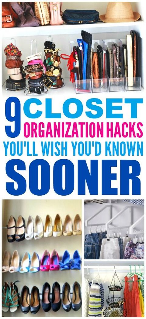 These 9 Closet Organization Hacks Are The Best! I'm So Glad I Found ... intended for Creative divider ideas for maximizing small closet storage