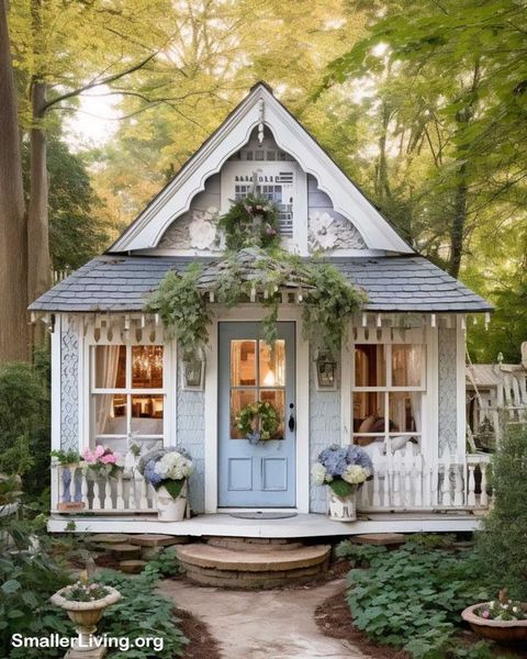 Tiny Home Tours - Tour This Shabby Chic Style Tiny Home... | Tiny House ... inside Tiny House Living Made Beautiful Through Thoughtful Plant Selection