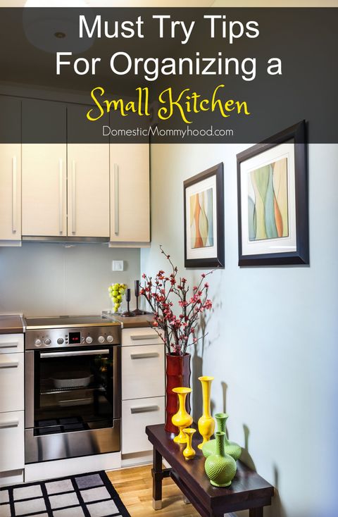 Tips For Organizing A Small Kitchen - Domestic Mommyhood in Organizing Ideas For Small Kitchens