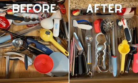 Tips For Re-Organizing Your Kitchen Drawers + Discount • Really, Are ... pertaining to Before After Kitchen Drawer Organization
