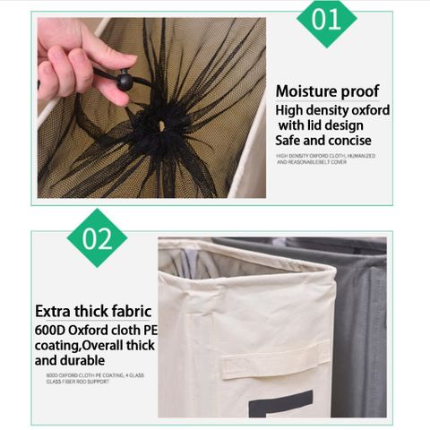 Wheels Collapsible Laundry Basket Organizer Laundr... – Grandado for Collapsible Laundry Baskets Organizing