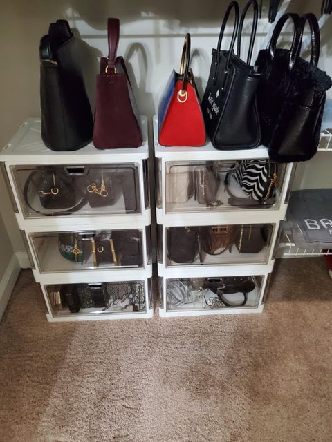 21 Clever Purse Storage Ideas For Small Spaces - Addicted To Organization with Effective Zero-Cost Solutions for Your Handbag Organization