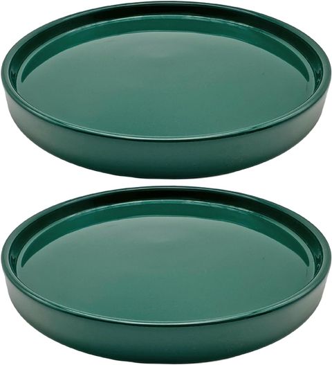 Amazon.com : 2 Pack Ceramic Plant Saucer Pot Tray 6 Inch, Planter ... intended for Smart Solutions for Keeping Your Kitchen Organized with Plant Saucers
