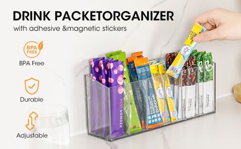Amazon.com: Aieve Drink Packet Organizer, Mountable Water Packet ... within How to Choose the Right Drink Organizer That Actually Works in Small Spaces