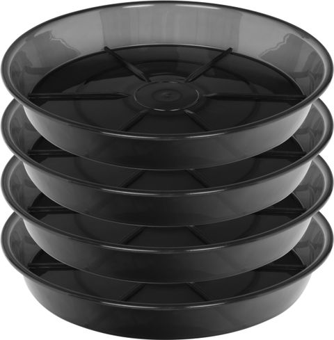 Amazon.com : Nimyau Plant Saucer 14 Inch 4 Pack 10 14 16 18 Large Plant ... with Plant Saucers Kitchen Storage