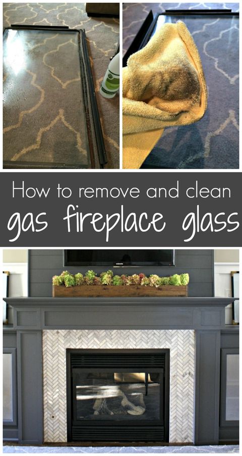 Cleaning The Inside Of Gas Fireplace Glass | Thrifty Decor Chick ... in Simple Techniques for Keeping Fireplace Glass Crystal Clear