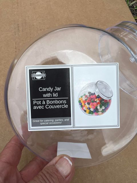 Diy Pumpkin Using A Dollar Tree Candy Container - The Shabby Tree ... inside Dollar Tree Candy Jar Organization