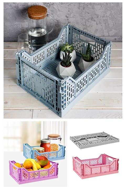 Hayveys Colorful Folding Safe Basket - Multi-Purpose, Space-Free, 26X17 ... pertaining to Collapsible Baskets Multi Purpose