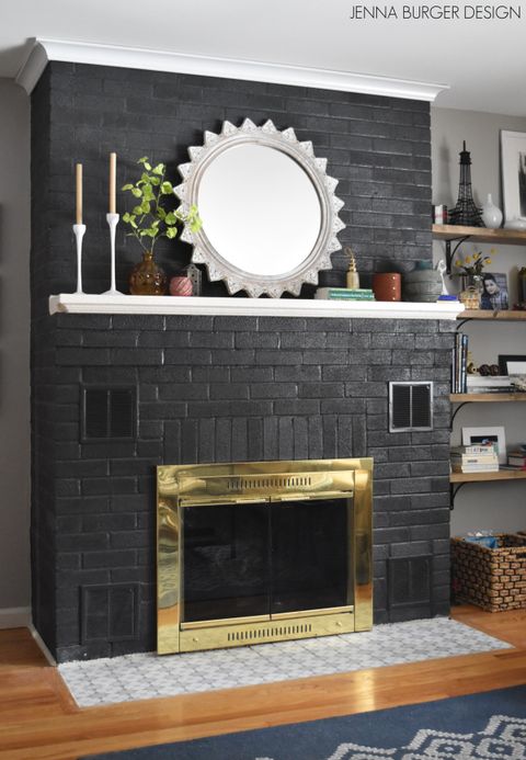 How To Repaint Brick Fireplace – Mriya.net in How To Paint Over Brick Fireplace