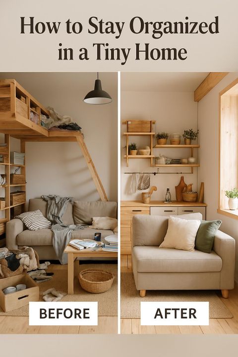 How To Stay Organized In A Tiny Home – 10 Genius Hacks! - Tiny Home ... throughout Tiktok Organizing Hacks Tiny Home