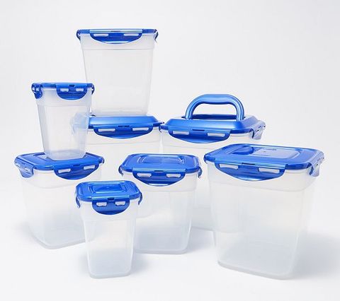 Locknlock 8-Pc Nestable Multi-Purpose Storage Set W/ 2 Handle Lids ... regarding Transforming Your Refrigerator with Modular Storage Sets
