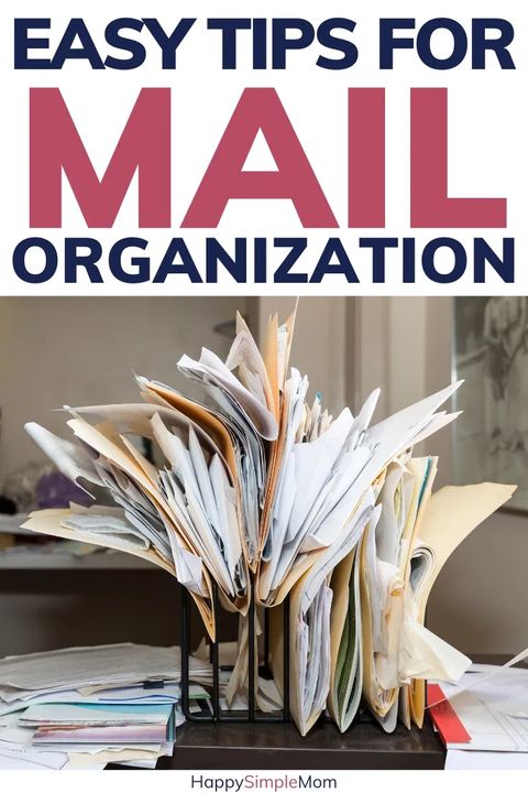Mail Organization Ideas To Help You Clear Your Countertop And Create A ... in Mail Carrier Tips Organizing Mail