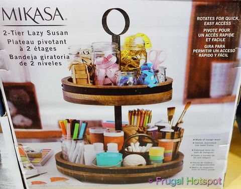 Mikasa 2-Tier Lazy Susan - Costco Sale! | Frugal Hotspot for Costco Lazy Susan Storage