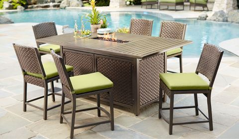 Outdoor Bar Furniture - The Home Depot throughout Designing the perfect outdoor living space with bar height tables