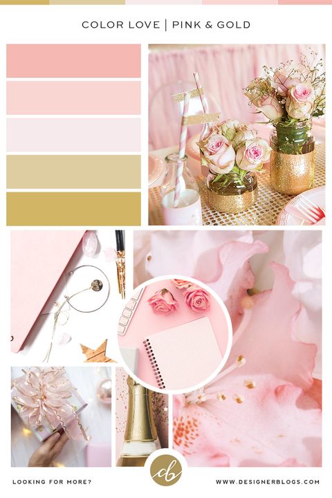 Rose Gold Color Palette in Colors That Compliment Rose Gold