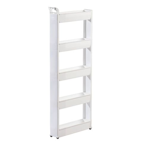 Slim Storage Cart 5 Tier - Rolling Cart - Storage Carts - Miles Kimball throughout Slim Rolling Storage Carts Cramped