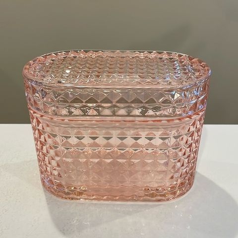 Target | Accents | New Target Bullseye Playground Pink Glass Trinket ... throughout Target Glass Trinket Boxes