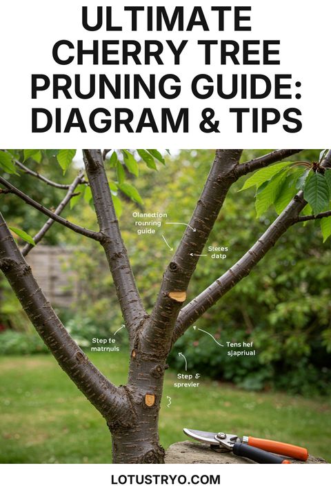 Ultimate Cherry Tree Pruning Guide: Diagram & Tips In 2025 | Tree ... pertaining to Expert Tips on When and How to Trim Your Cherry Trees